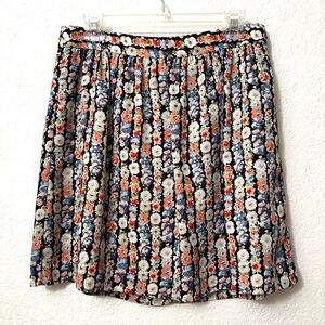 J. Crew Floral Print Mini Skirt